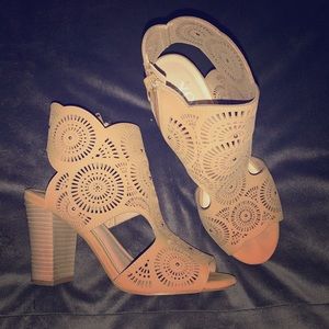 XOXO tan heeled sandals